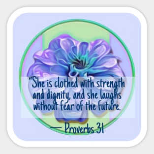 Proverbs 31 Women's Inspirational Scripture Sticker